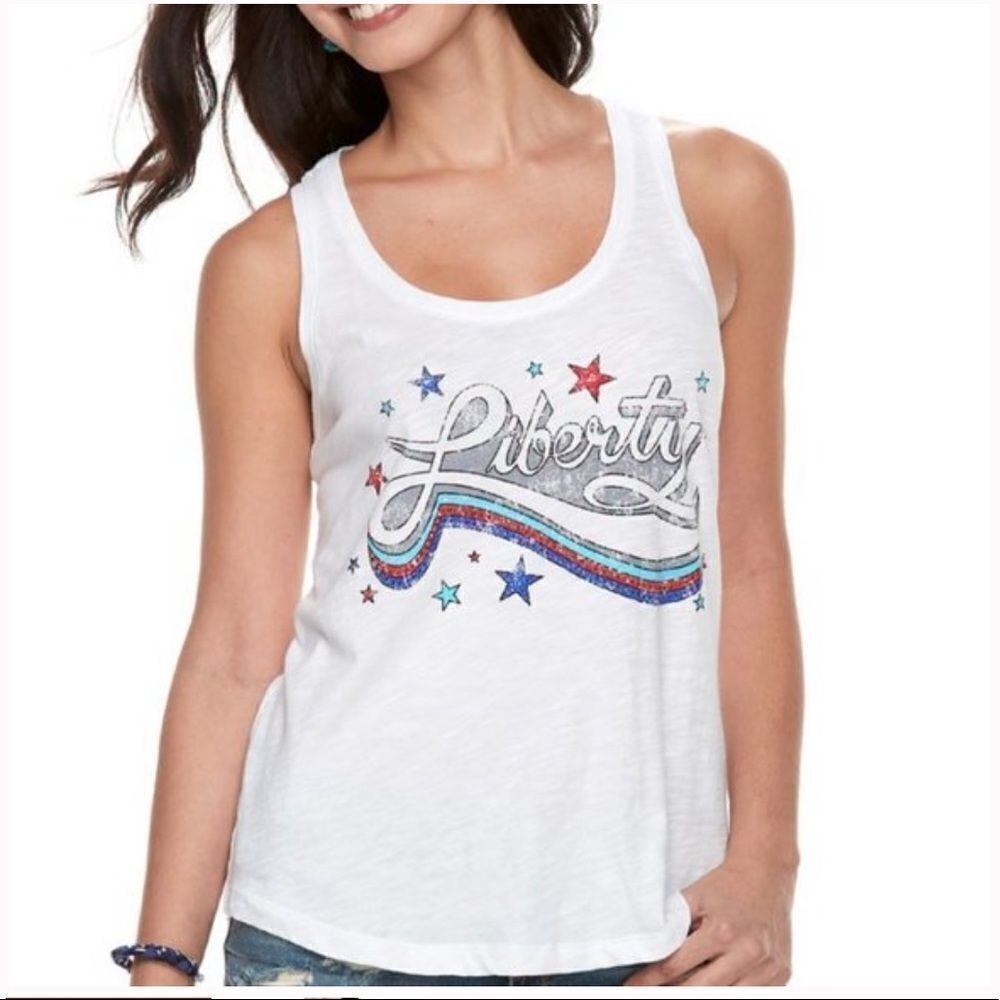 ✨ Stars White White Tank✨